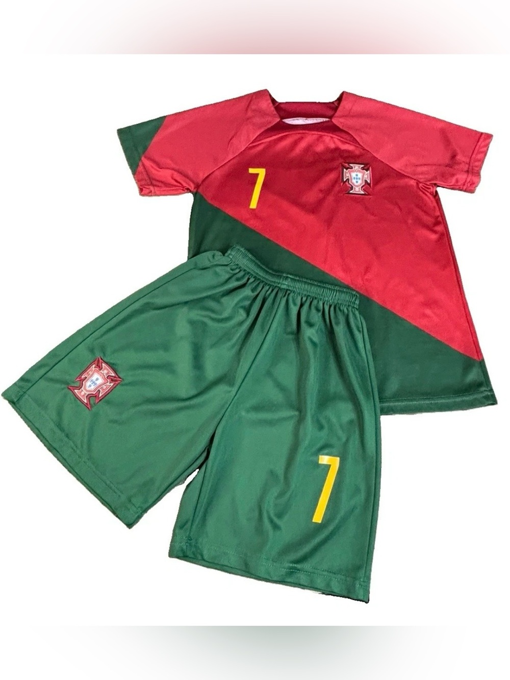 Sz 26 10-11 y.o. Portugal National Team Kids Retro Soccer Kit Cristiano Ronaldo